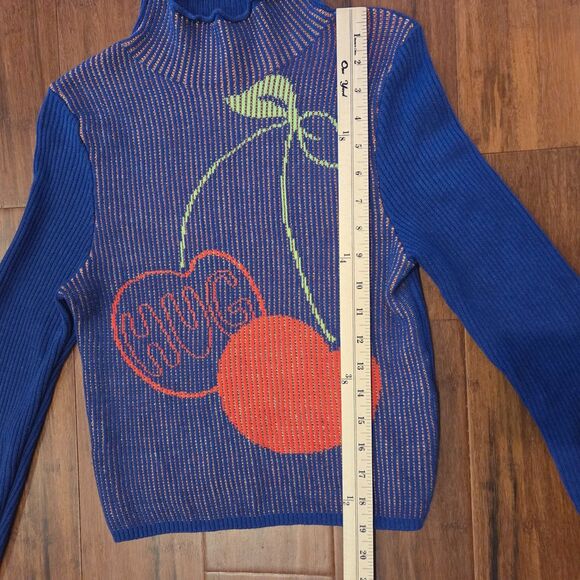 BDG Urban Outfitters Cherry Hug Mock Turtle Sweater Women's Medium - Picture 4 of 7
